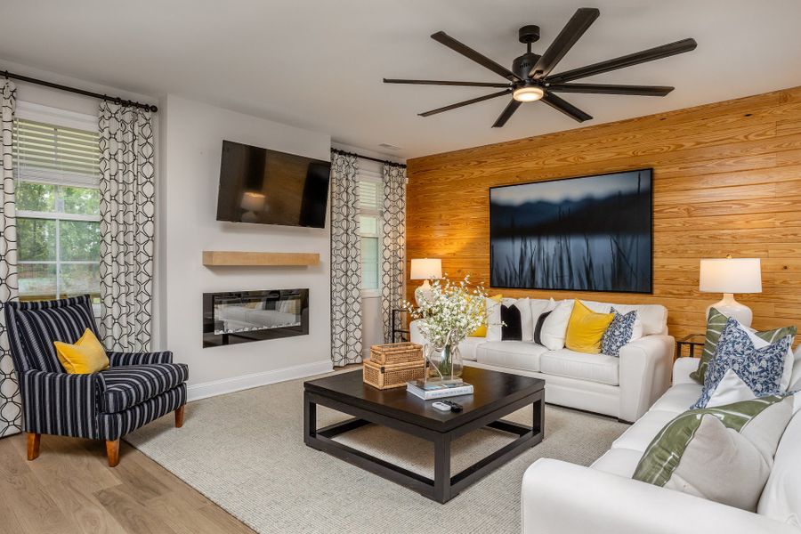 Representative furnished interior of a home built from the Brooks by McKee Homes in Terrapin, Leland (Image 5).