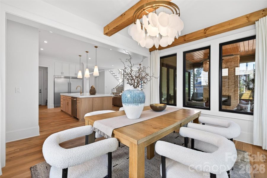 Furnished interior view inside a new home in , Charlotte (Image 12).