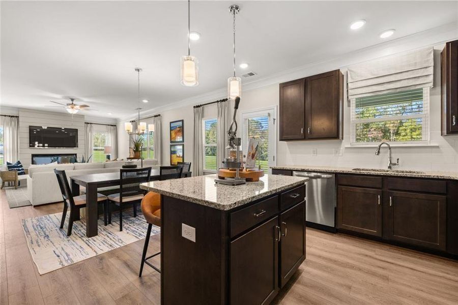 Furnished interior view inside a new home in Oakmont, Dallas (Image 5).