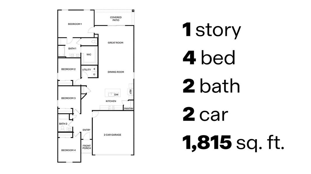 2D floor plan layout of this home in Casas del Cerrito, Tucson, AZ (Image 4).
