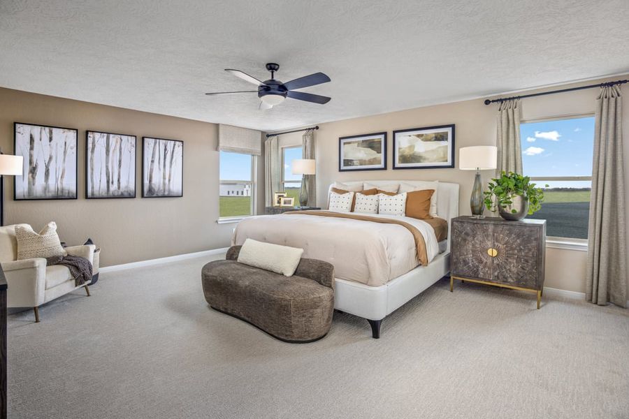Representative furnished interior of a home built from the 2444 Modeled by KB Home in Saddlebrook Preserve, Beasley (Image 9).