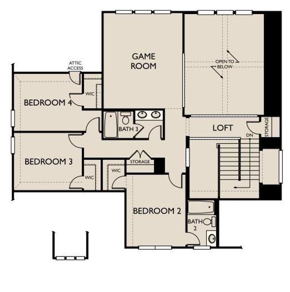 Hathaway Floorplan 2nd Floor