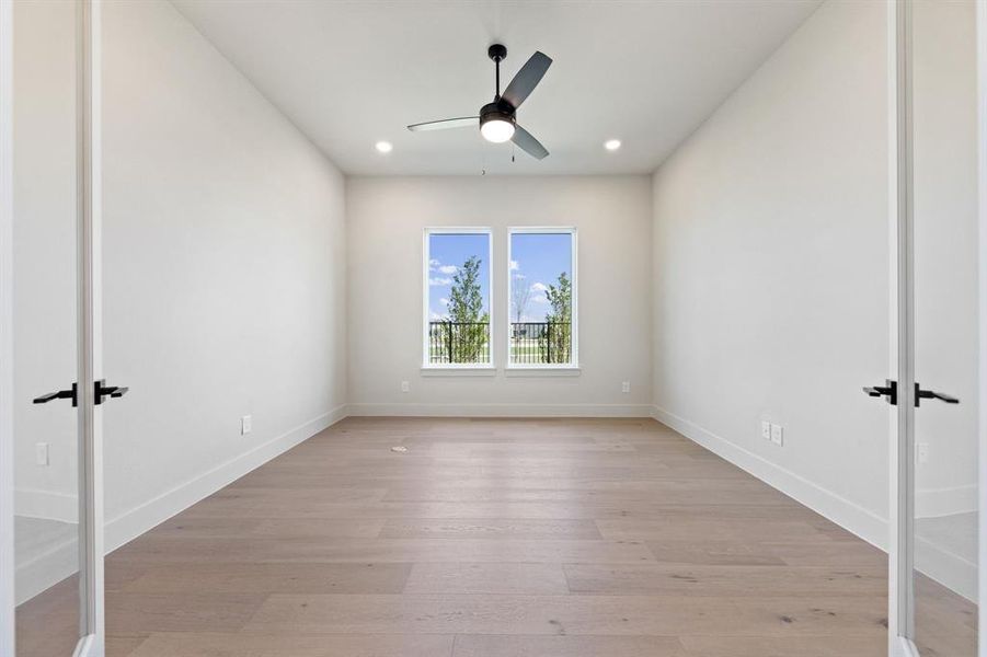 The professional working from home will appreciate this light filled, private home office!