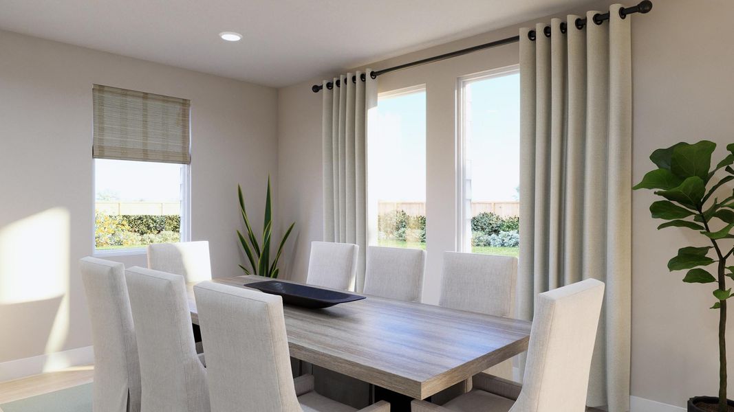 Representative furnished interior of a home built from the Kodee by Risewell Homes in Freedom at Anthem, Kyle (Image 9).