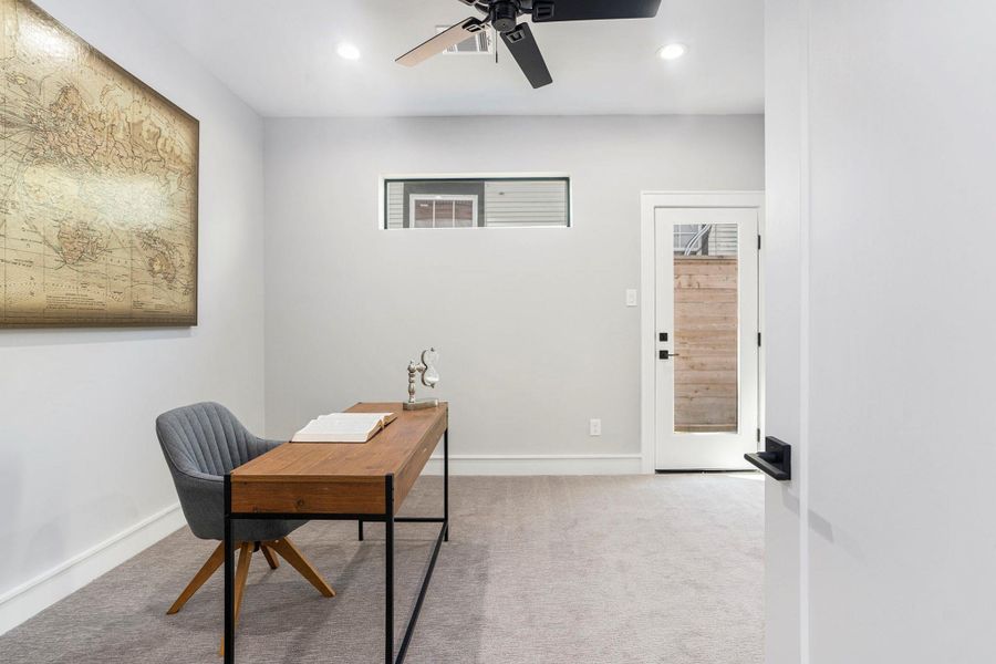 Furnished interior view inside a new home in , Houston (Image 29).
