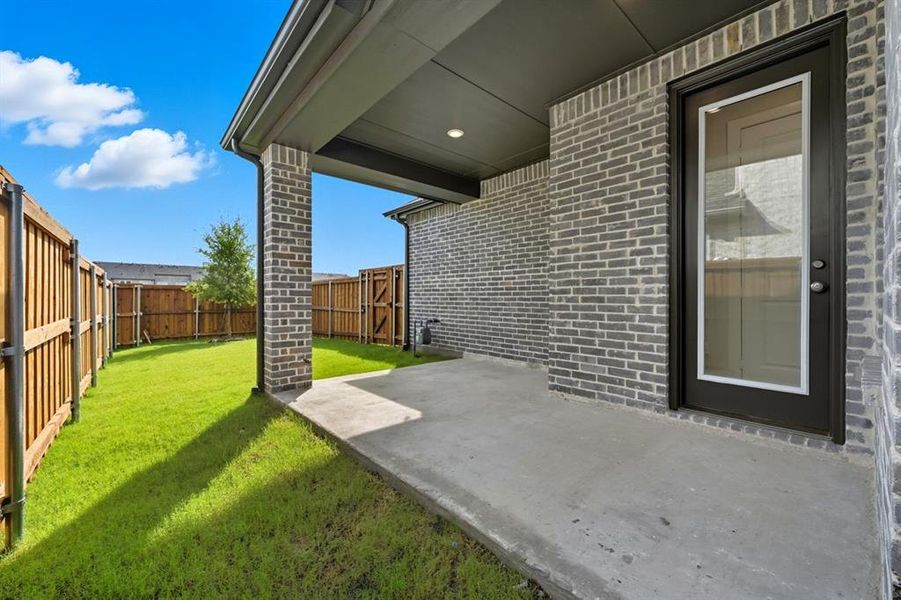 Exterior details and patio area of a home in Mosaic: 40ft. lots, Celina (Image 2). Exterior details and patio area of a home in Mosaic: 40ft. lots, Celina (Image 2).
