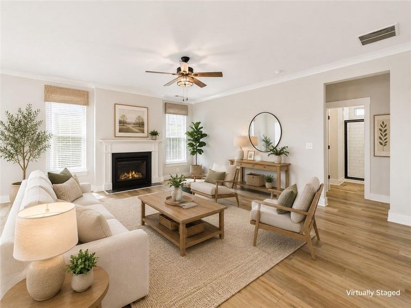 Furnished interior view inside a new home in , Hoschton (Image 9).