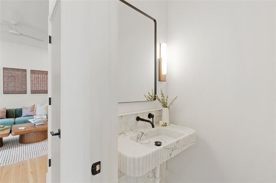 Furnished interior view inside a new home in , Atlanta (Image 10).