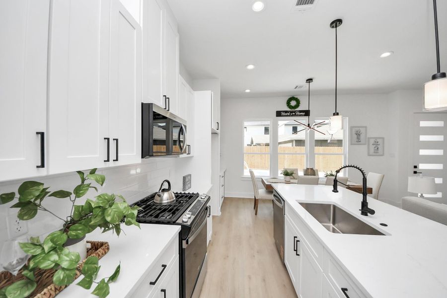 Furnished interior view inside a new home in , Houston (Image 10).