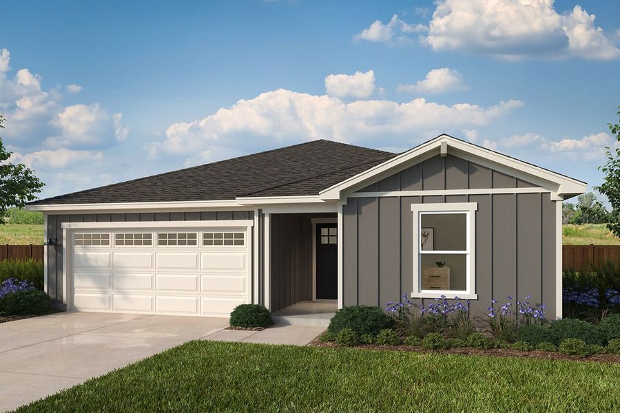 Representative exterior photo of a completed home built from the 2004 by KB Home in Watermill – Classic Collection, Uhland, TX (Image 5). Representative exterior photo of a completed home built from the 2004 by KB Home in Watermill – Classic Collection, Uhland, TX (Image 5).