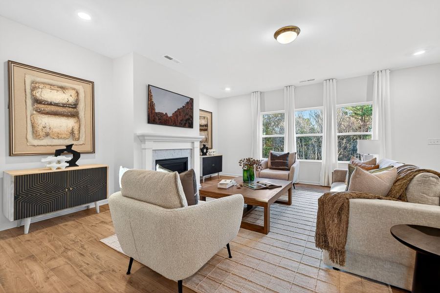 Furnished interior view inside a new home in Edgewater - Lakeview Point, Lancaster (Image 8). Furnished interior view inside a new home in Edgewater - Lakeview Point, Lancaster (Image 8).