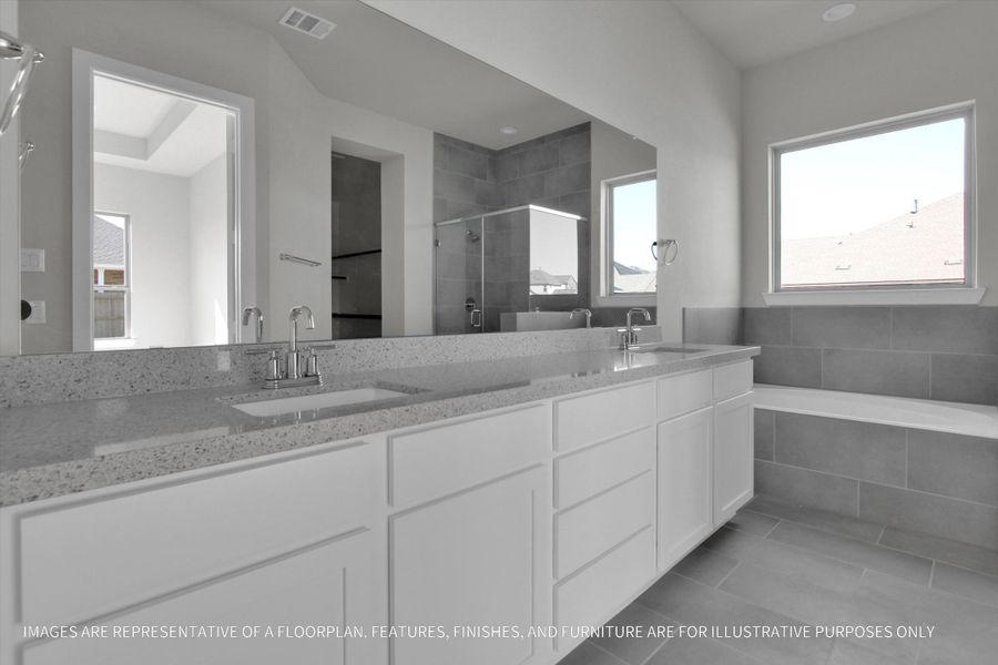 Furnished interior view inside a new home in Sunterra 50s, Katy (Image 7).