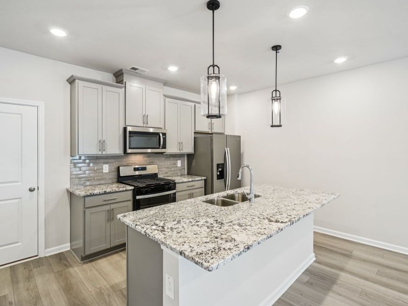 The Truman floorplan with the Sleek Grey interior package.