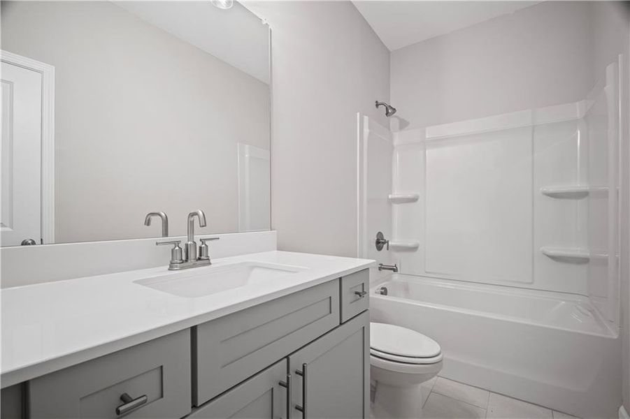 Furnished interior view inside a new home in The Retreat at River Green, Canton (Image 13).