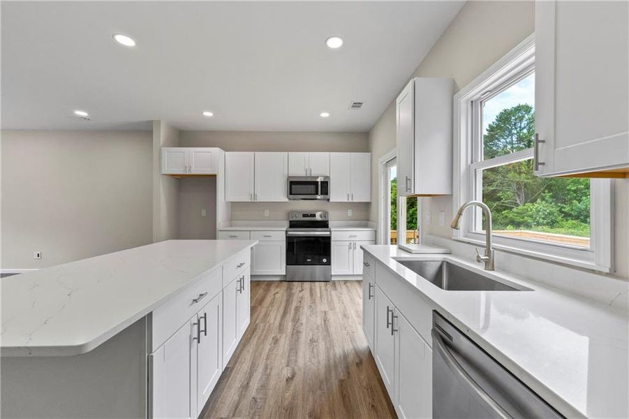 Furnished interior view inside a new home in , Flowery Branch (Image 7).