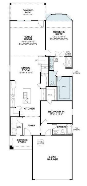 2D floor plan layout of this home in Moran Ranch, Willis, TX (Image 4).
