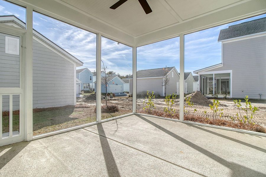 Exterior details and patio area of a home in Nexton - Midtown - The Park Collection, Summerville (Image 3).