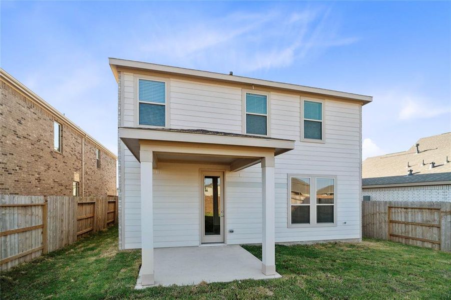 Come and see this spacious backyard with covered patio. There is plenty of room for the kids to play and adults to relax! Perfect for your outdoor living space, patio furniture, bbq pit, and so much more. The possibilities are endless!