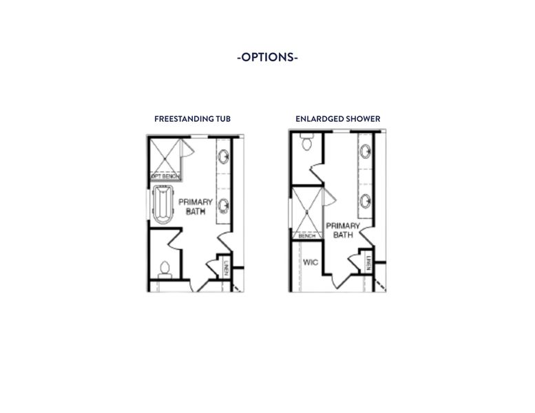 2D floor plan layout for the (GA) The Bentley | Side Entry by Reliant Homes in Grove Park, Covington, GA (Image 4).
