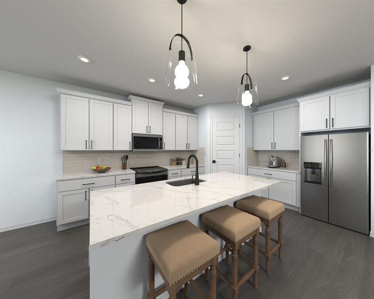 Furnished interior view inside a new home in Oakfield Trails - Signature Series, Parrish (Image 4).