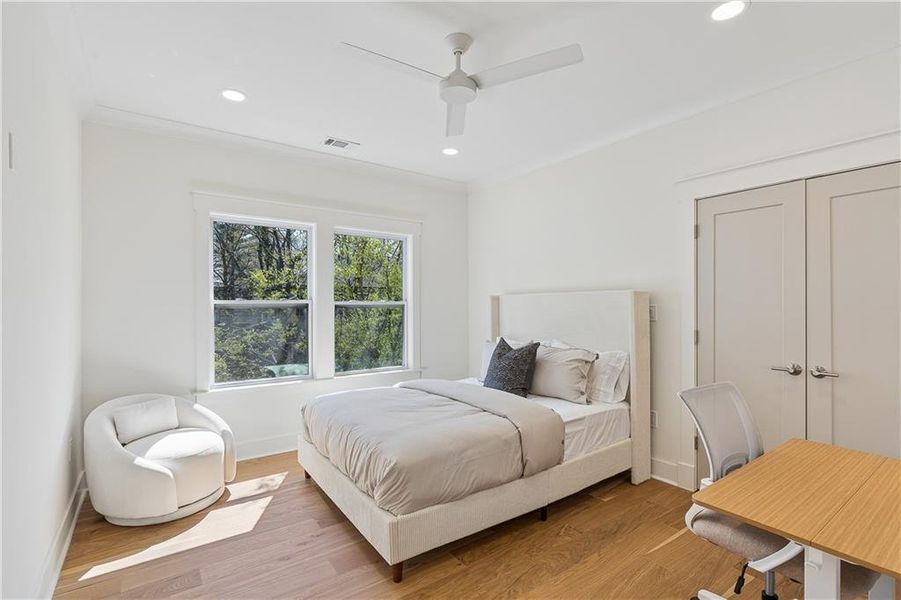 Furnished interior view inside a new home in , Atlanta (Image 28).