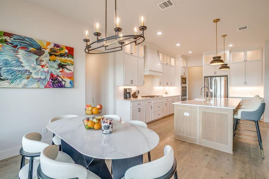Furnished interior view inside a new home in Santana Ridge - Brock ISD, Weatherford (Image 17).
