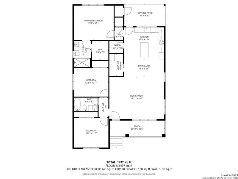 2D floor plan layout of this home in , San Antonio, TX (Image 5).