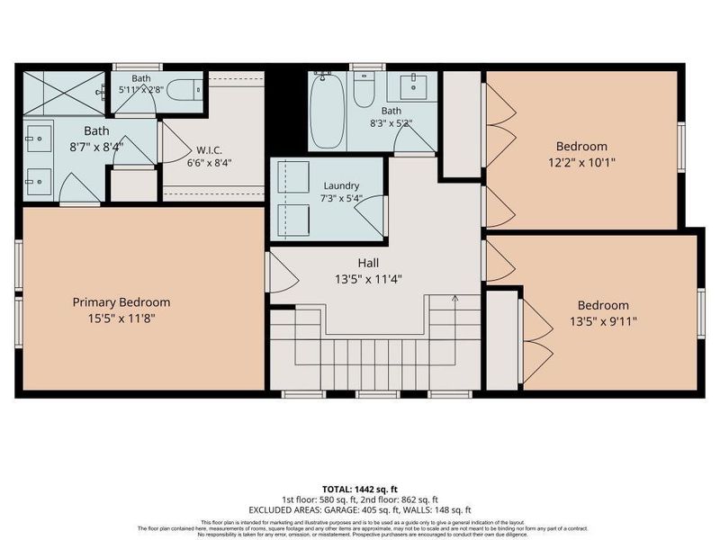 2D floor plan layout of this home in Dunvale Village - Townhome Collection, Houston, TX (Image 7).