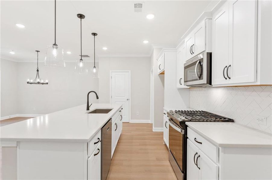 Furnished interior view inside a new home in Wildwood Place, Powder Springs (Image 4).