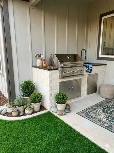 Exterior details and patio area of a home in , Sherman (Image 2). Exterior details and patio area of a home in , Sherman (Image 2).