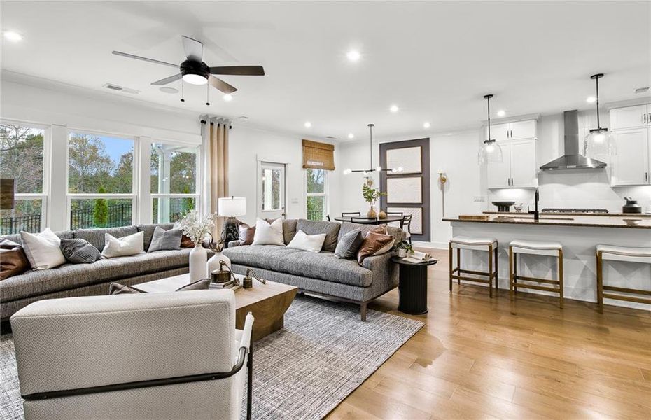 Furnished interior view inside a new home in Hunters Creek, Flowery Branch (Image 14).