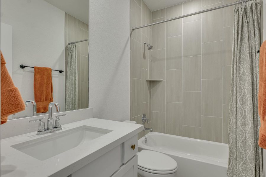 Furnished interior view inside a new home in , Leander (Image 32).