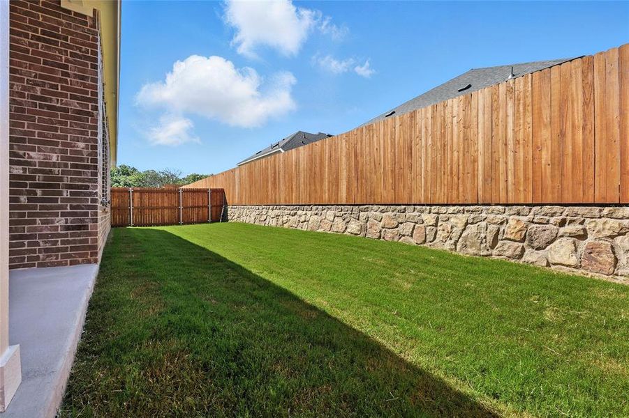 View of fenced backyard View of fenced backyard