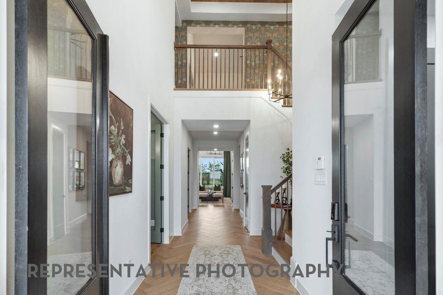 Furnished interior view inside a new home in Parten: 75ft. lots, Austin (Image 7).