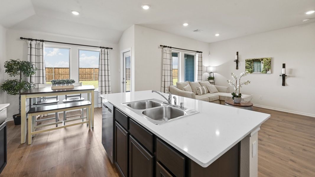Representative furnished interior of a home built from the Zavalla by D.R. Horton in Oak Valley Estates, Bullard (Image 5).