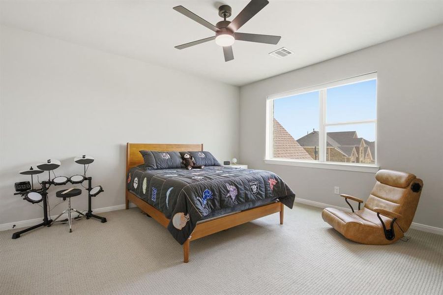 Which Lucky Family Member Gets This Spacious Bedroom With Walk-In Closet?  It Shares A Jack And Jill Bath.