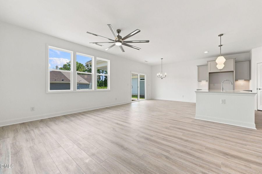 Spacious, unfurnished interior of a new home in The Cottages at 78 North, Sanford (Image 24).