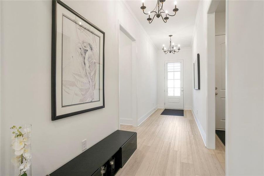 Furnished interior view inside a new home in Courtyards at Traditions, Cumming (Image 4).