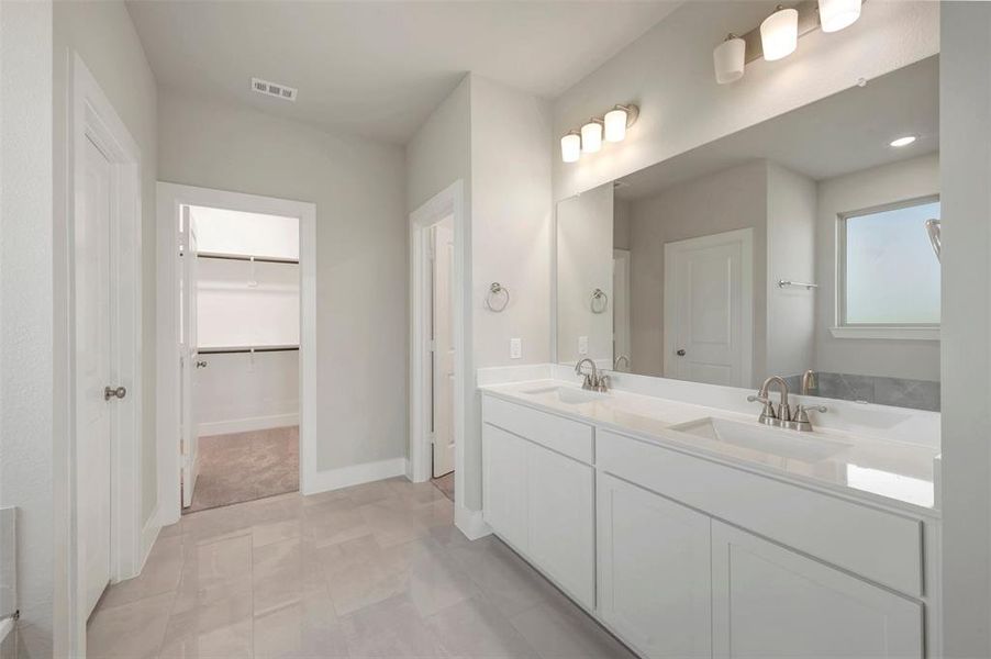 Furnished interior view inside a new home in Lily Creek at Sutton Fields, Aubrey (Image 7).