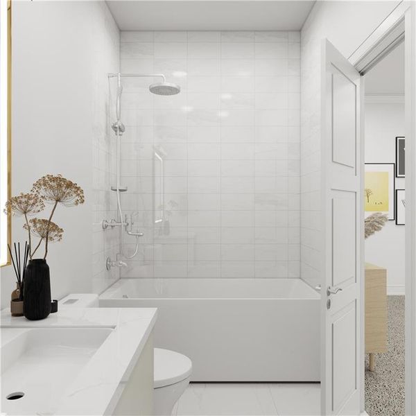 Furnished interior view inside a new home in , Cumming (Image 7).