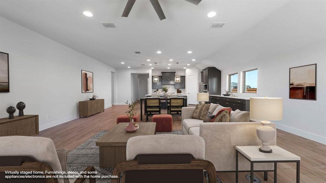 Furnished interior view inside a new home in Myrtle Creek 60', Waxahachie (Image 5).