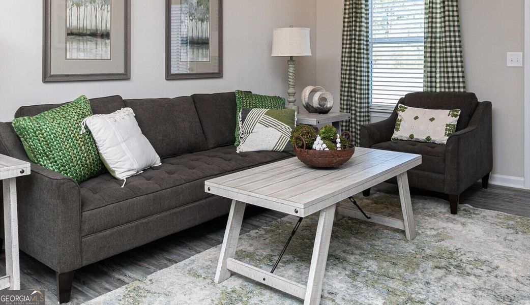 Furnished interior view inside a new home in The Cottages of Silvertown, Thomaston (Image 11).