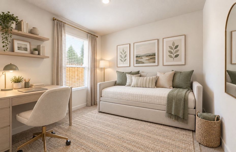 Representative furnished interior of a home built from the Taft by Pulte Homes in Crosswinds, Kyle (Image 9).