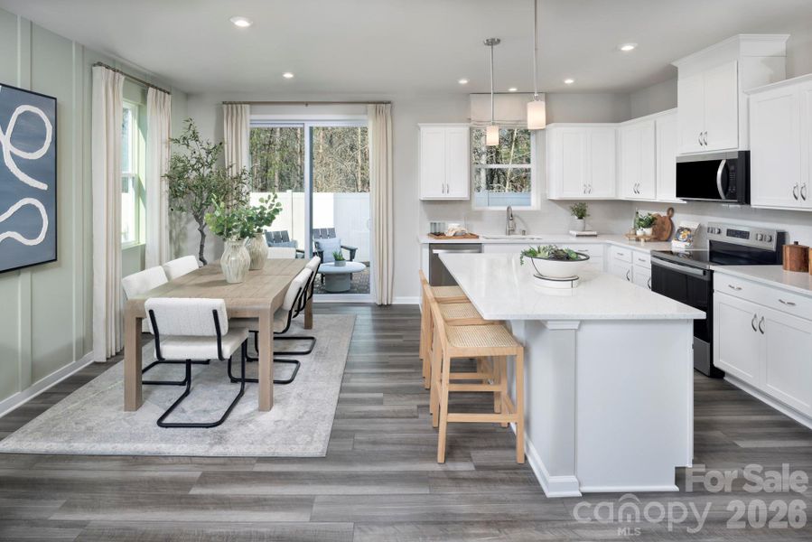 Furnished interior view inside a new home in Arbor Chase, Clover (Image 12).