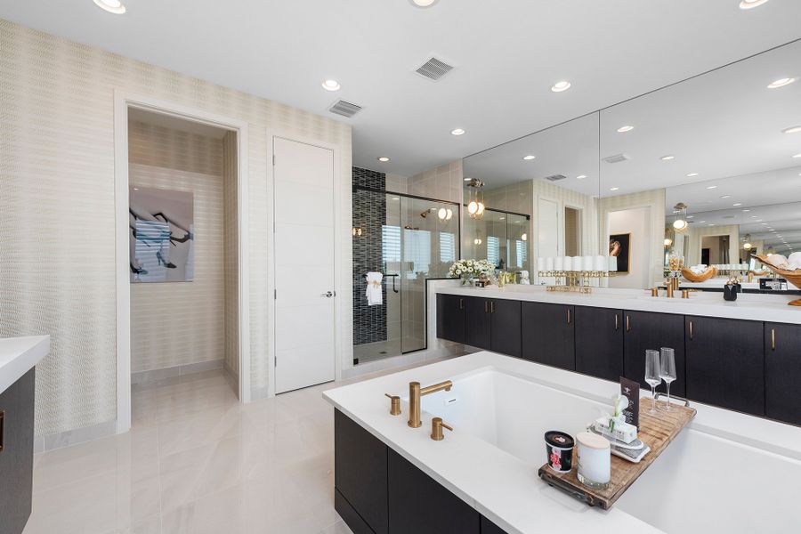 Representative furnished interior of a home built from the Laguna by GL Homes in Lotus Edge, Boca Raton (Image 9). Representative furnished interior of a home built from the Laguna by GL Homes in Lotus Edge, Boca Raton (Image 9).