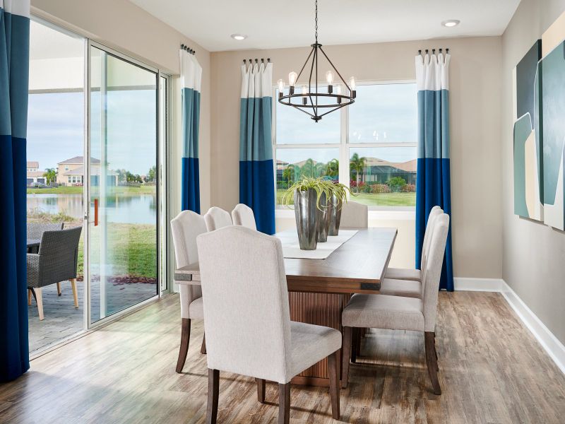 Furnished interior view inside a new home in Legends Preserve - Signature Series, Daytona Beach (Image 13).