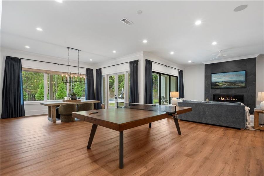 Furnished interior view inside a new home in , Alpharetta (Image 65).