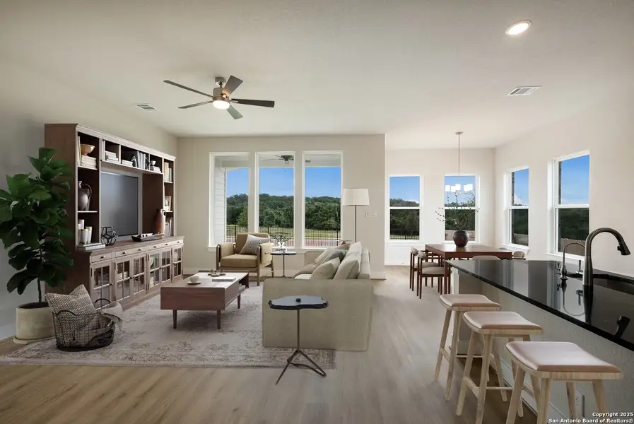 Furnished interior view inside a new home in Meyer Ranch, New Braunfels (Image 7). Furnished interior view inside a new home in Meyer Ranch, New Braunfels (Image 7).