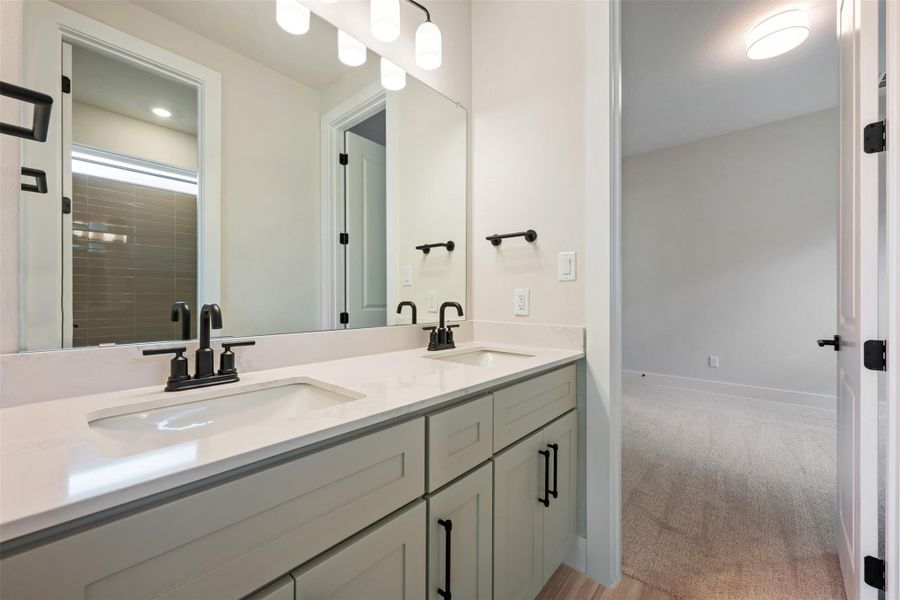 Furnished interior view inside a new home in La Cima, San Marcos (Image 9).