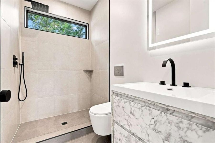 Furnished interior view inside a new home in , Atlanta (Image 8).